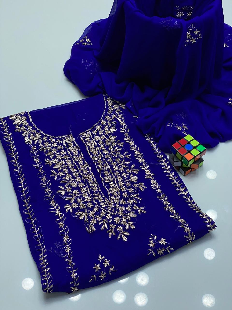 Stuff Soft Bamber Chiffon - 2 Pcs Dress