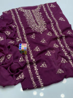 Stuff Soft Bamber Chiffon - 2 Pcs Dress