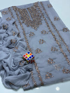 Stuff Soft Bamber Chiffon - 2 Pcs Dress