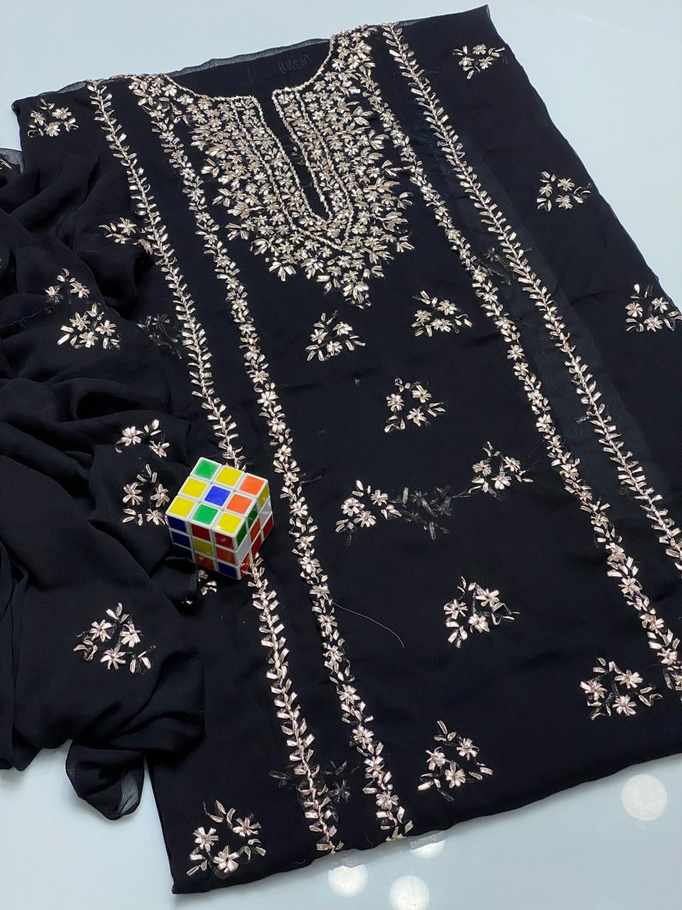 Stuff Soft Bamber Chiffon - 2 Pcs Dress