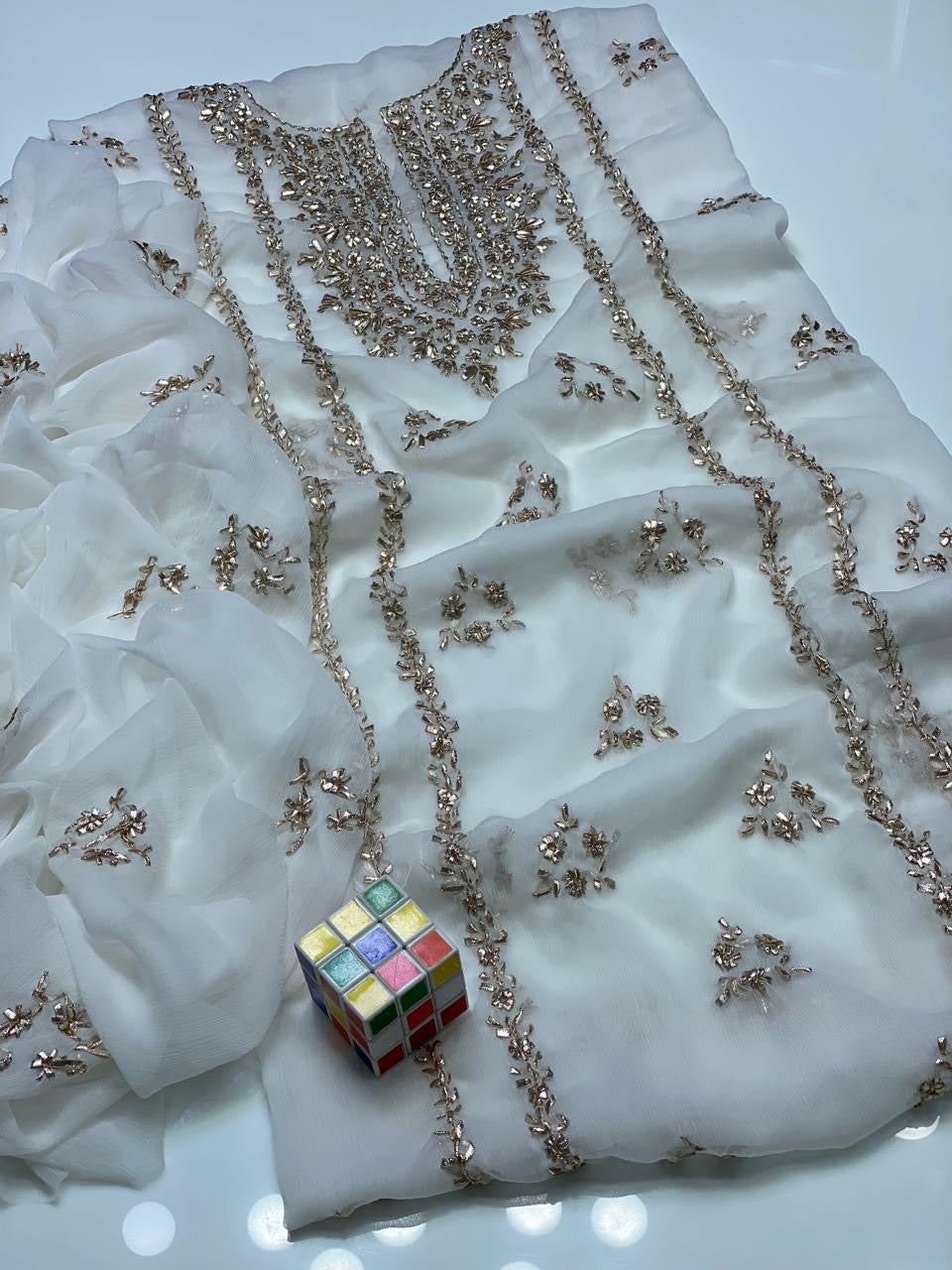 Stuff Soft Bamber Chiffon - 2 Pcs Dress