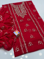 Stuff Soft Bamber Chiffon - 2 Pcs Dress