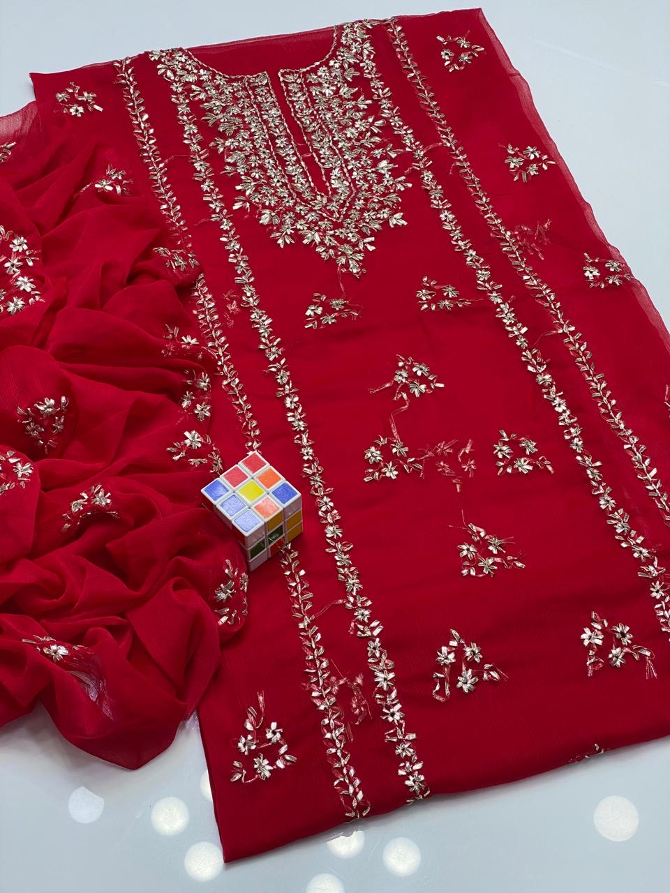 Stuff Soft Bamber Chiffon - 2 Pcs Dress