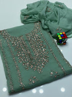 Stuff Soft Bamber Chiffon - 2 Pcs Dress