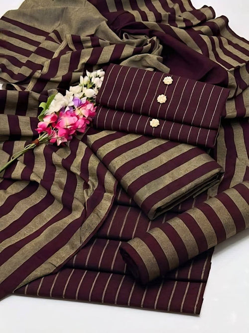 Maroon Pure Marina 3-piece suit