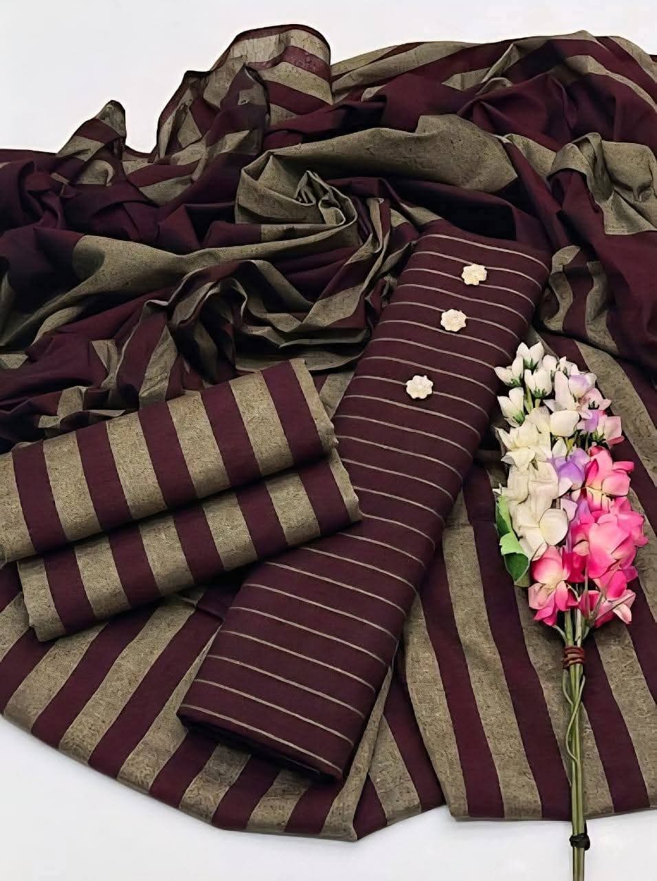 Maroon Marina suit fabric detail